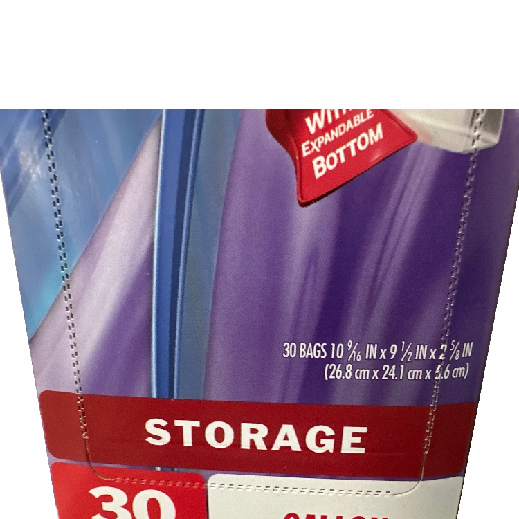 Plastic bag packaging box