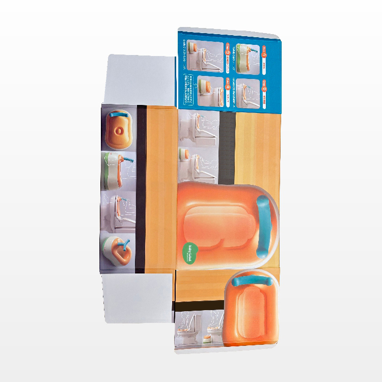 Plastic toilet packaging box