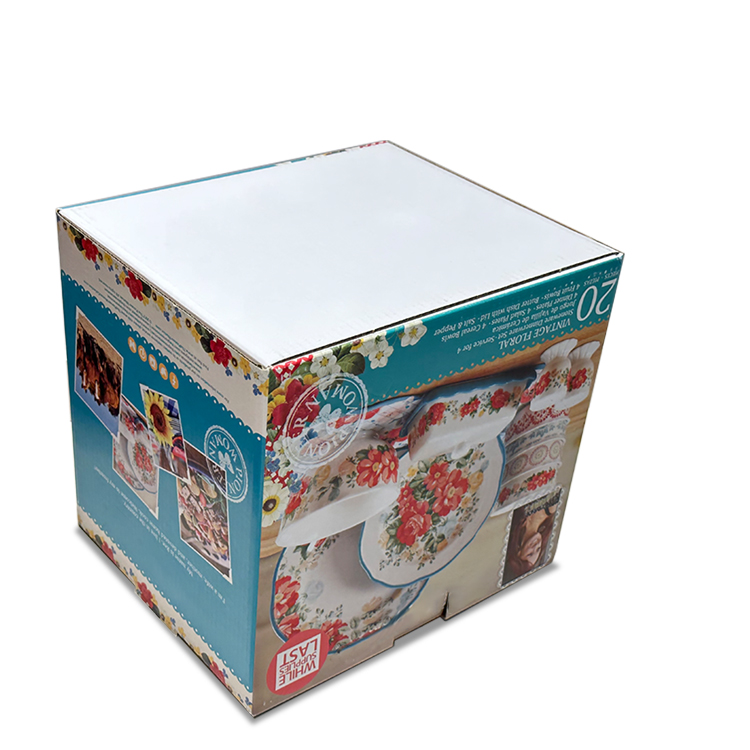 Printed tableware packaging box
