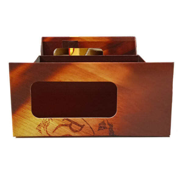 Red wine gift box with window