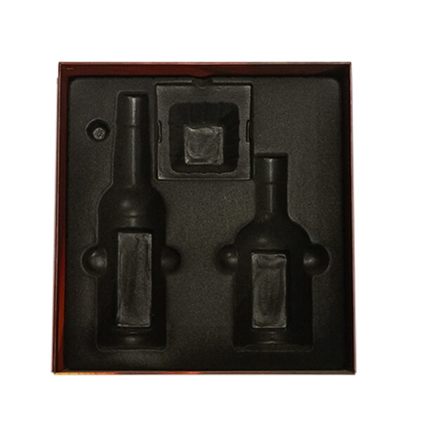 Red wine packaging box with window