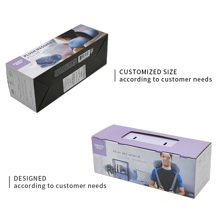 Shoulder and neck massager packaging box