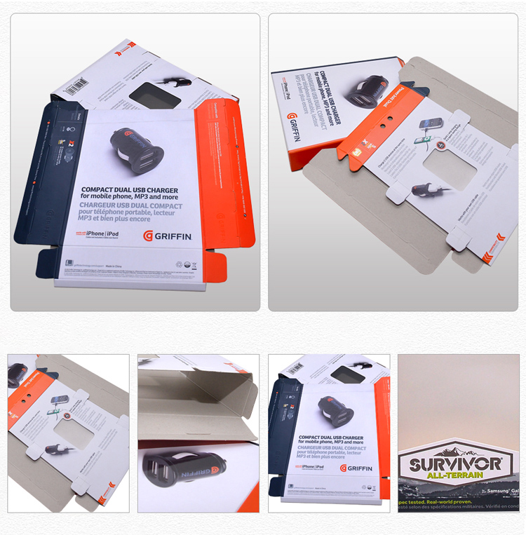 Car charger packaging color box