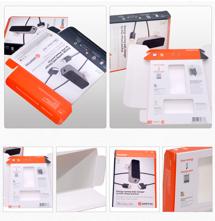 Charging cable packaging box