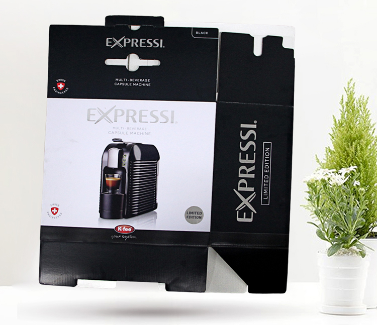 Coffee machine packaging box