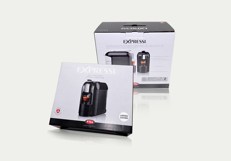 Coffee machine packaging cardboard box