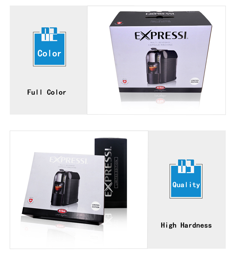 Coffee machine packaging corrugated cardboard box