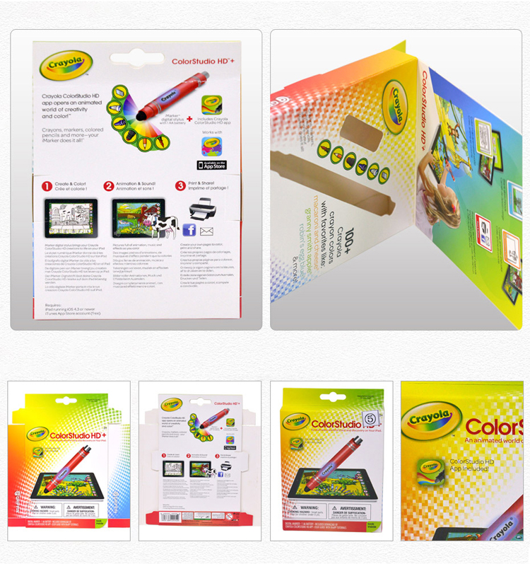 Color box with hanging hole