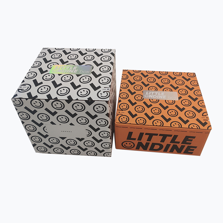 Colorful zipper paper box