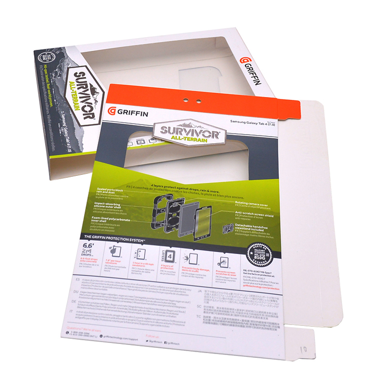 Computer protective case packaging box