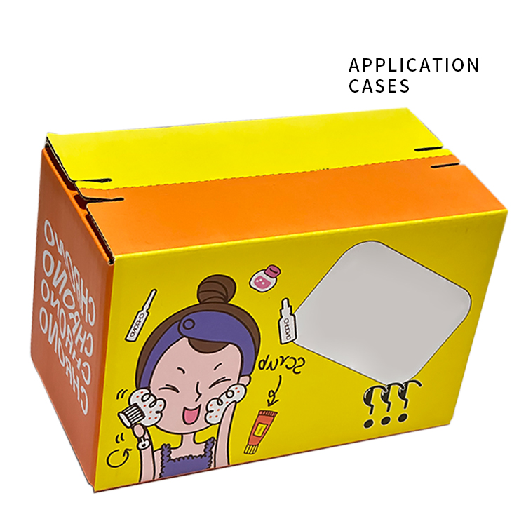 Cosmetics packaging corrugated cardboard box