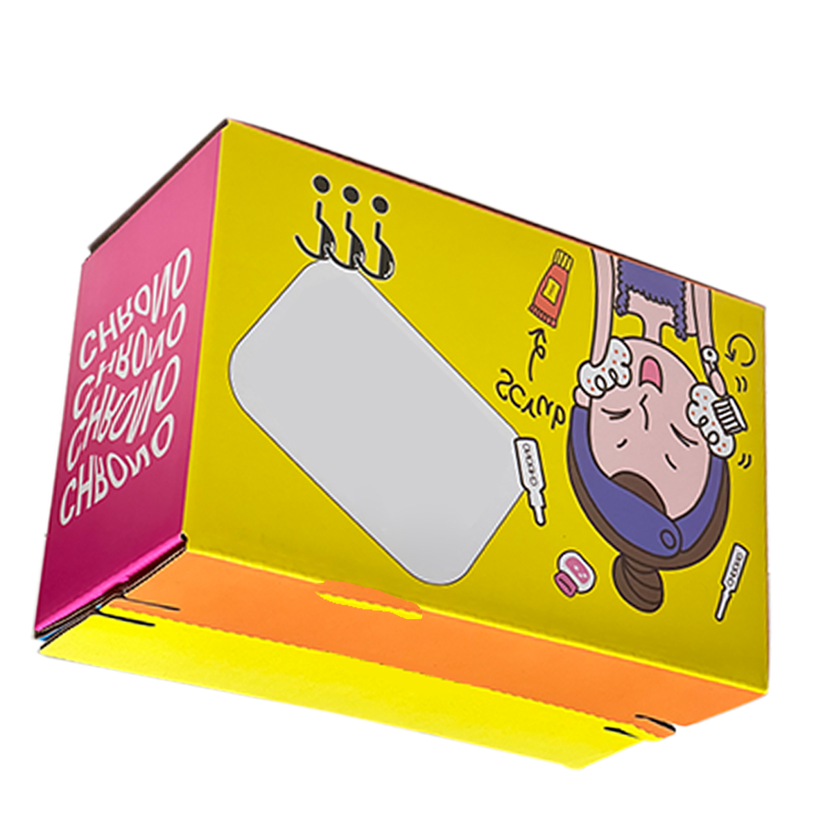 Cosmetics packaging zipper cardboard box