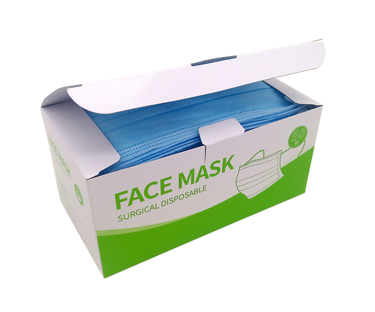 Disposable mask packaging box