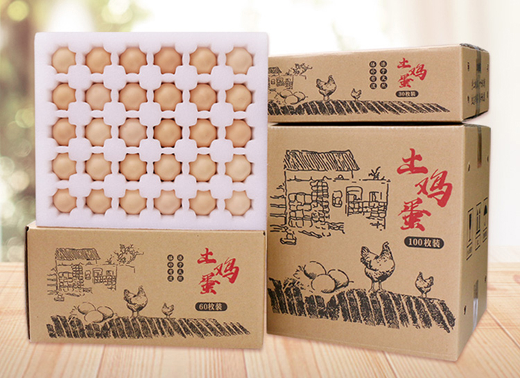 Egg packaging corrugated cardboard box
