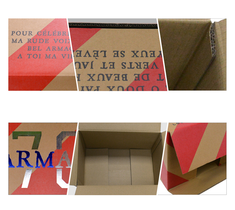Five layer corrugated paper packaging box