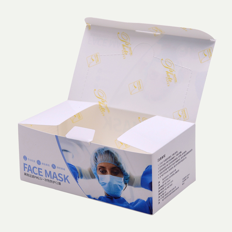 Influenza mask packaging box