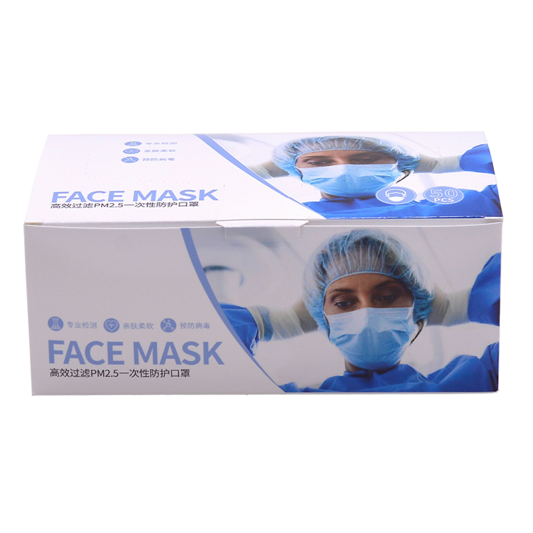 Mask packaging box