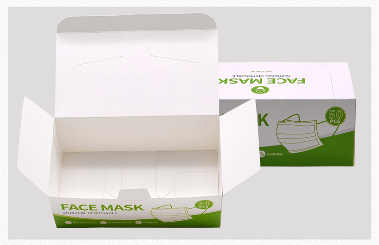 Mask packaging color box