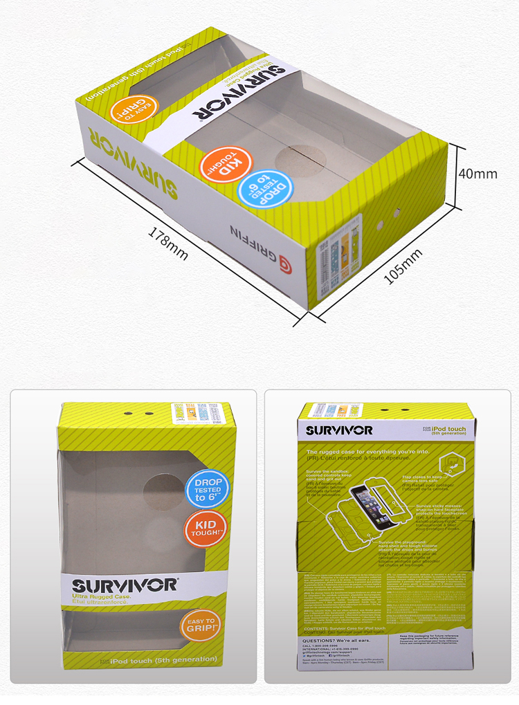 Paper box with window