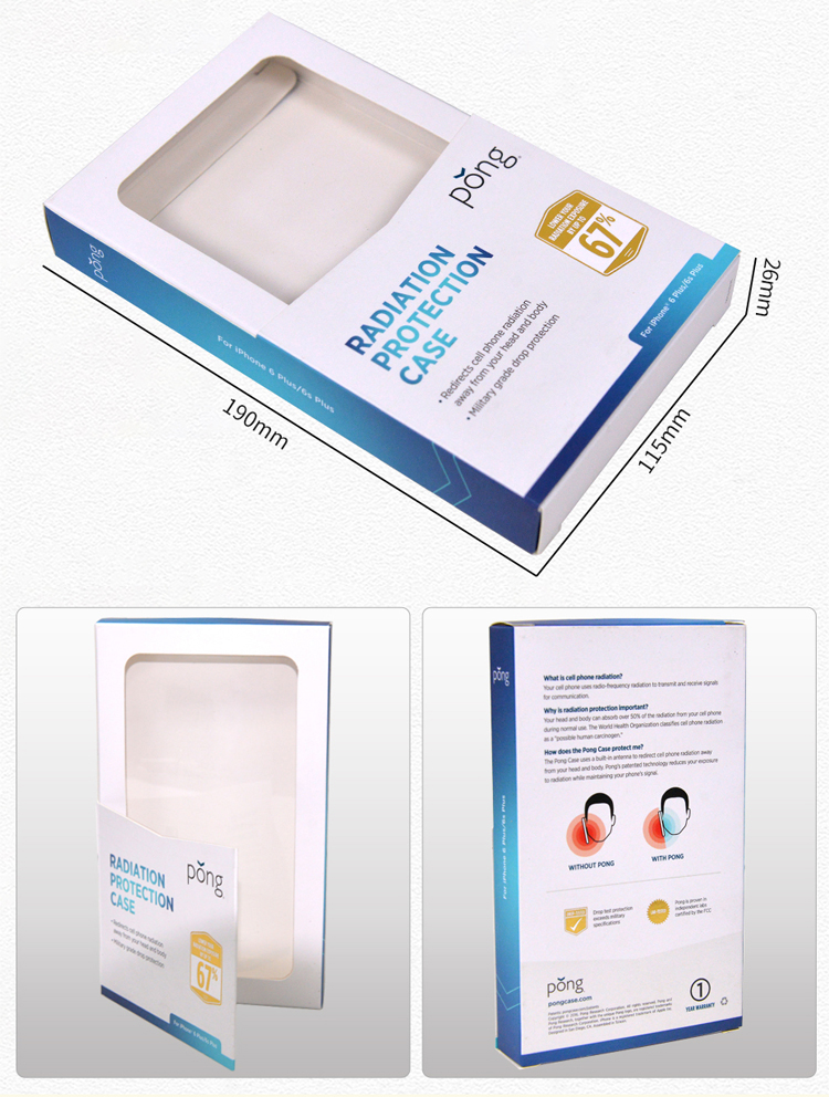 Paper box with window