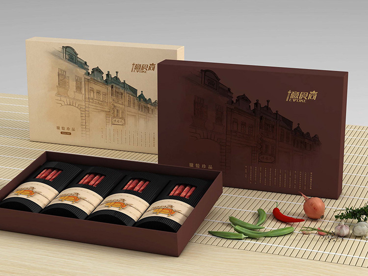 Pork jerky packaging box