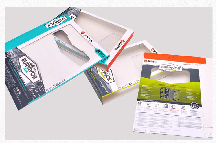 Protective case packaging box for tablet computer