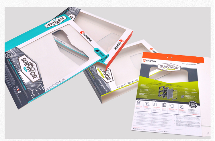 Protective cover packaging paper box