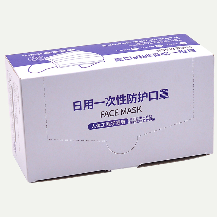 Protective mask packaging paper box
