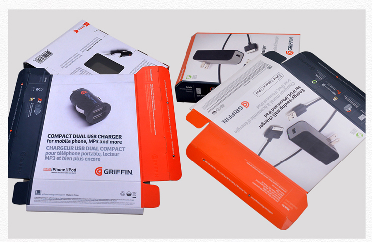 USB charging cable packaging box
