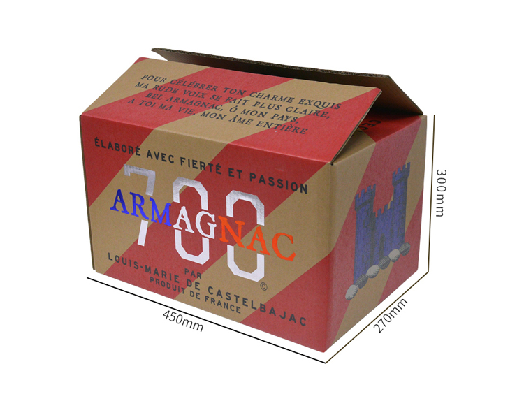 Wine packaging cardboard box