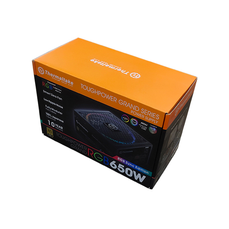 Computer host packaging box