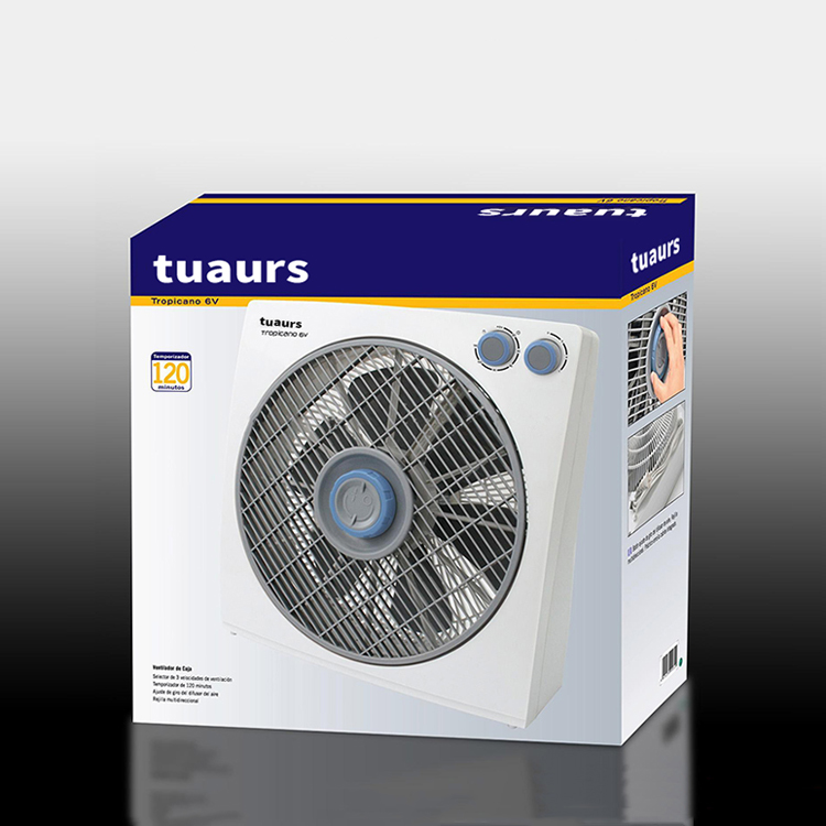 Electric fan packaging box