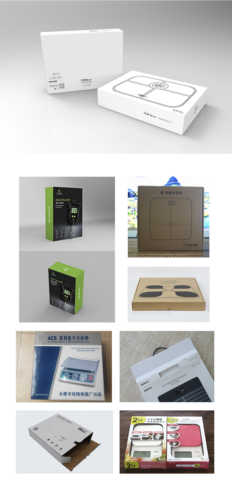 Electronic scale packaging box