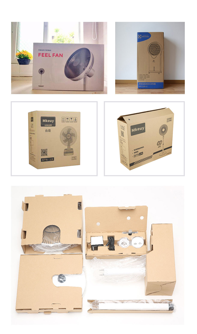 Floor standing fan packaging box