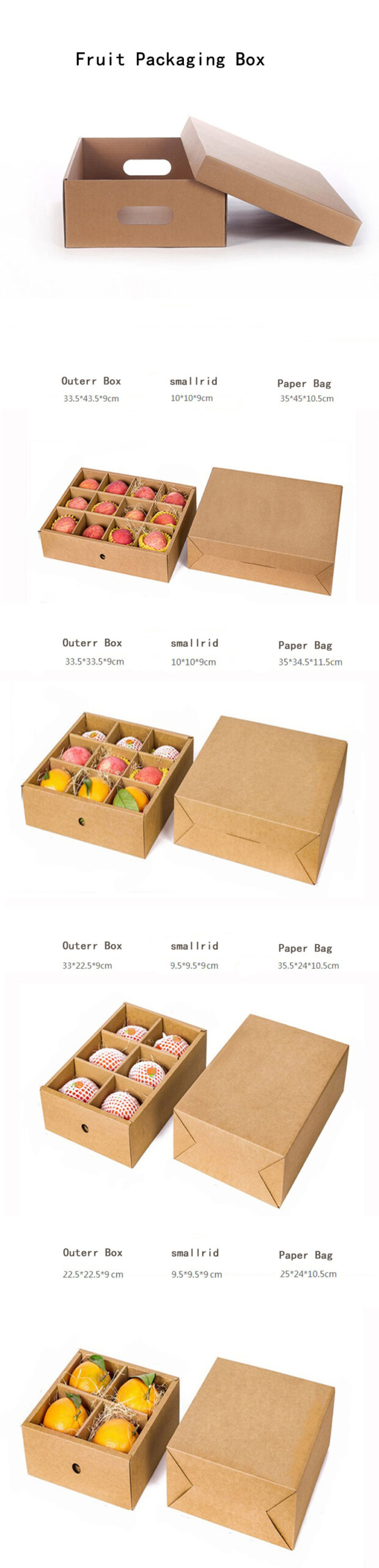 Fruit universal packaging box