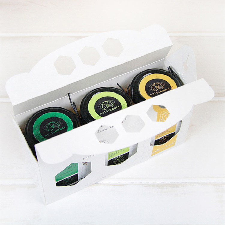Honey packaging hand-held box