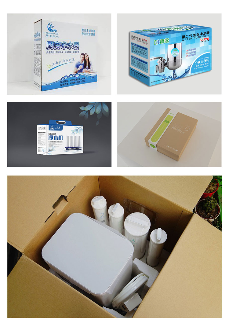 Kitchen water purifier packaging box