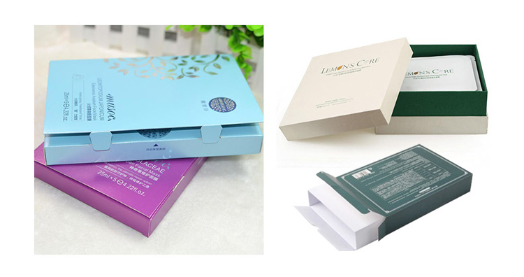 Silk facial mask box