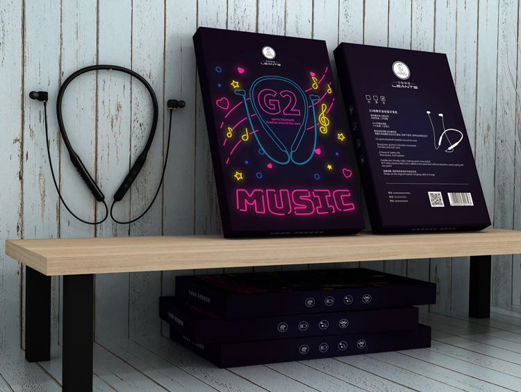 Smart earphone packaging box