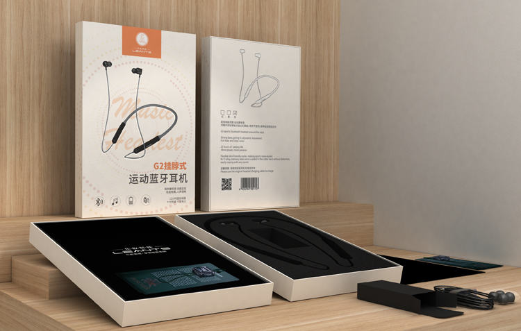 Sports earphone packaging box