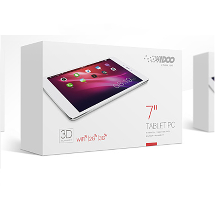 Tablet computer packaging box