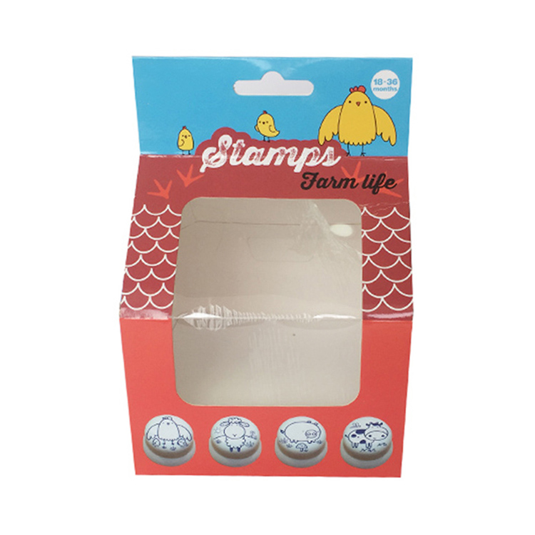 Toy packaging box with window