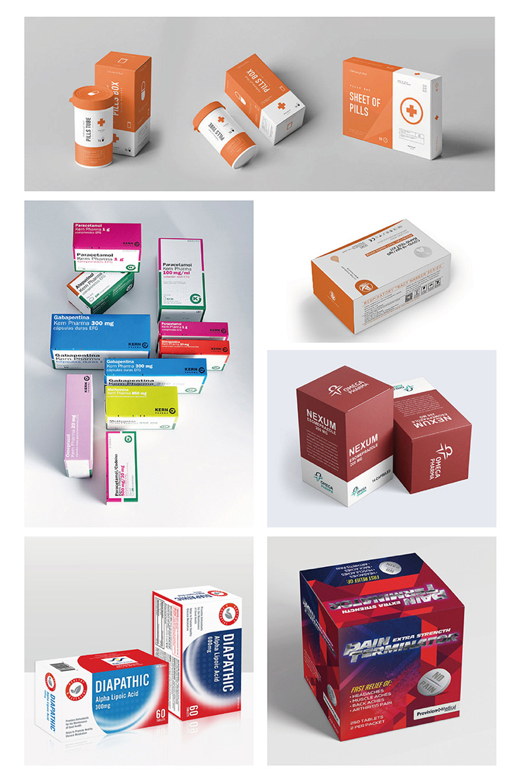 Vitamin packaging box
