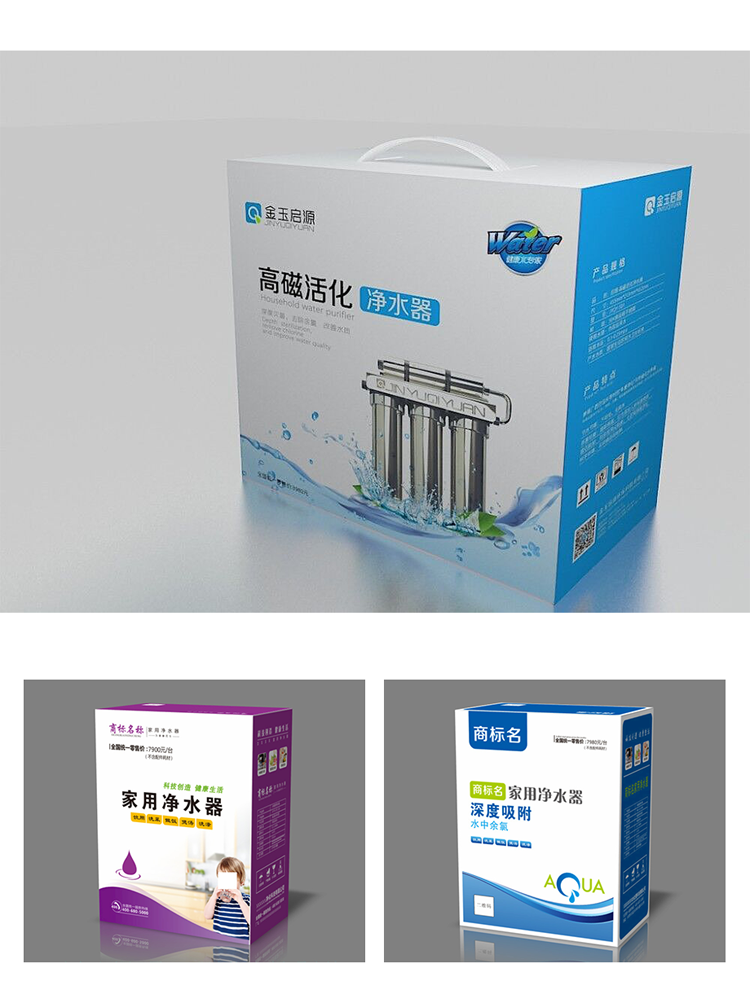 Water purifier packaging box