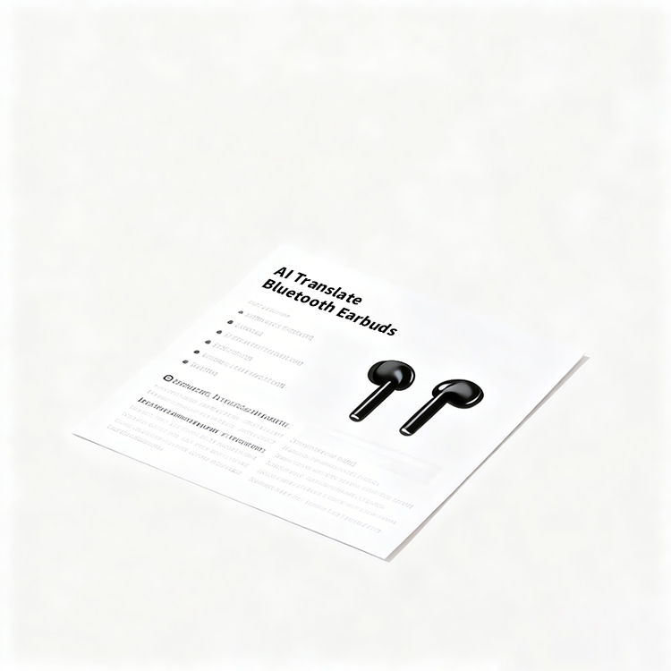 Ai Translation Of Bluetooth Earphone Packaging