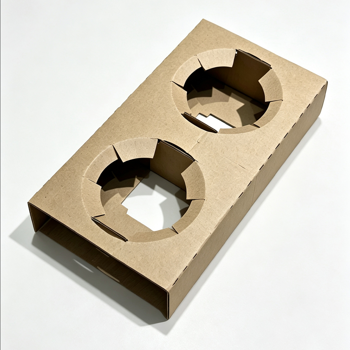 2-cup corrugated paper carrier